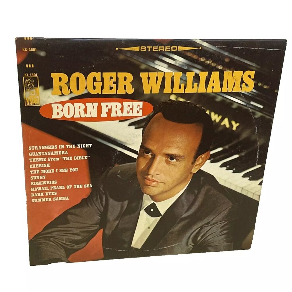 Roger Williams Born Free (Vinyl, 1966) Kapp KS-3501 VG+ LP Record Album